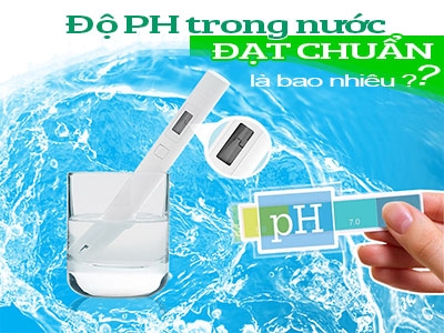 Độ pH trong nước uống đạt tiêu chuẩn an toàn là bao nhiêu?