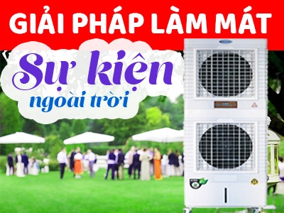 Giải pháp làm mát tức thì cho sự kiện ngoài trời nhờ máy làm mát không khí 