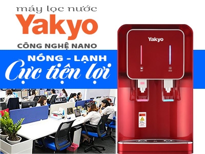 Yakyo Nano TP 185 - Máy lọc nước nóng lạnh để bàn cho văn phòng cực tiện lợi