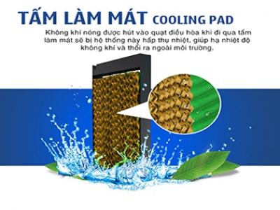 Tìm hiểu về tầm màng cooling pad trong máy làm mát không khí 